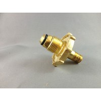 Brass SCG Male POL/BBQ adapter to 1/4