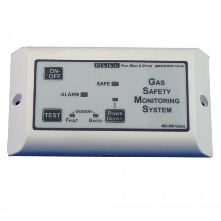 Gas detector, LPG / Propane detector, with gas shut off - Single sensor, Marine, Boat, Automotive, RV